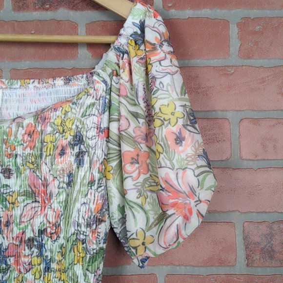 Anthropologie Floral Aurelia Smocked Top - Picture 5 of 12